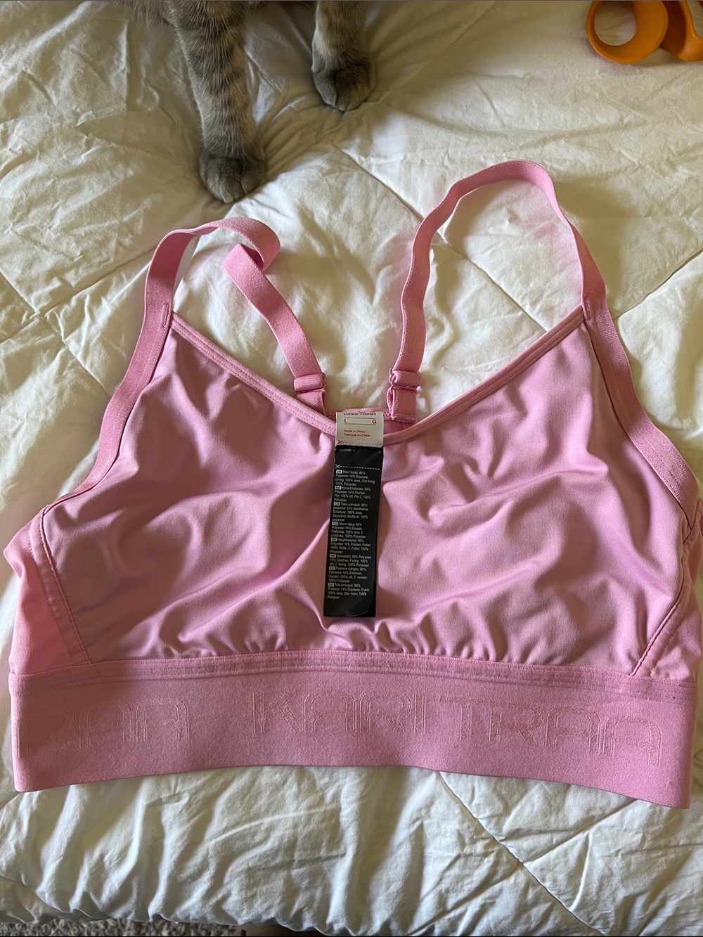 Kari Traa Light Pink Wireless Bralette